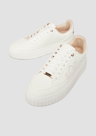 s.Oliver Platform trainers in White