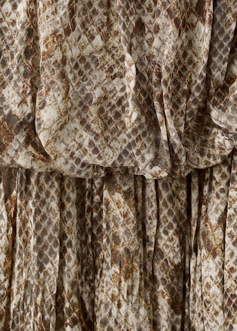MANGO Kleid 'Snake' in Grün