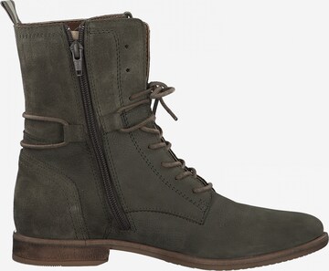 TAMARIS Lace-up bootie in Green
