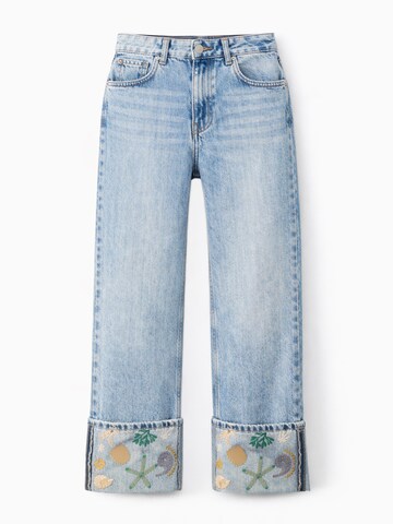 IT'S BASIC Loosefit Jeans 'RELAXED MID RISE JEANS' in Blauw: voorkant