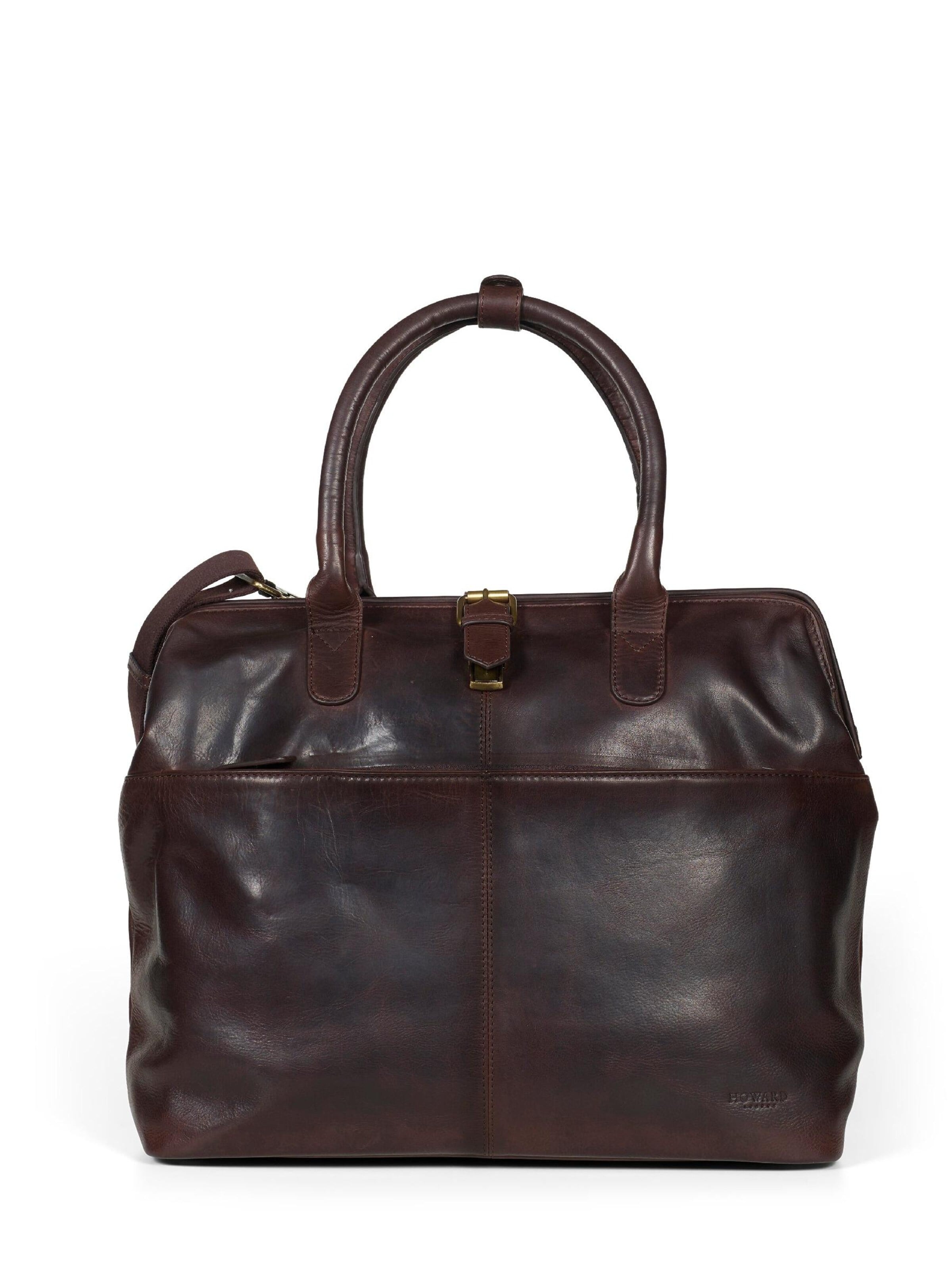Howard London Laptoptasche 'Laptop Bag Ken Dark Brown'‌‌‌‌‌‌‌‌‌ in Braun: Vorderseite