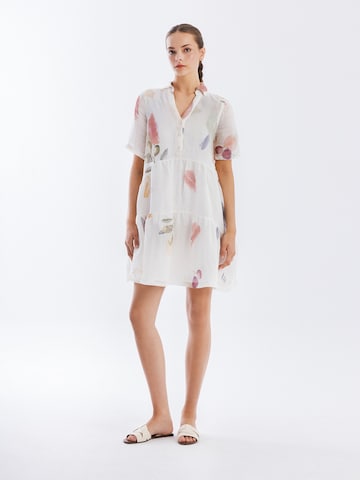 Haris Cotton Dress in Beige