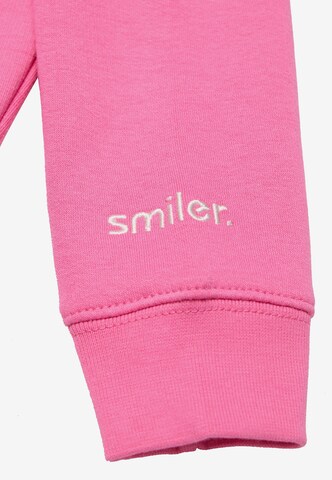 smiler. Zip-Up Hoodie in Pink