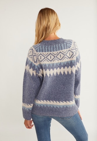 usha BLUE LABEL Pullover 'Lynnea' in Blau