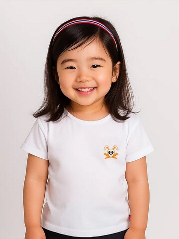 T-Shirt PAPATE en blanc : devant