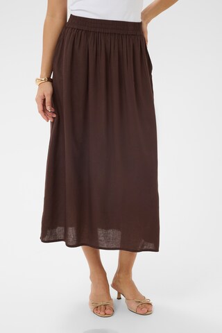 Kaffe Skirt 'KAmilia Skirt' in Brown: front
