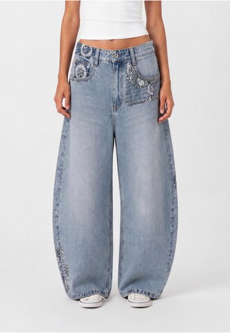 Project Blue Vat Jeans in Blauw: voorkant