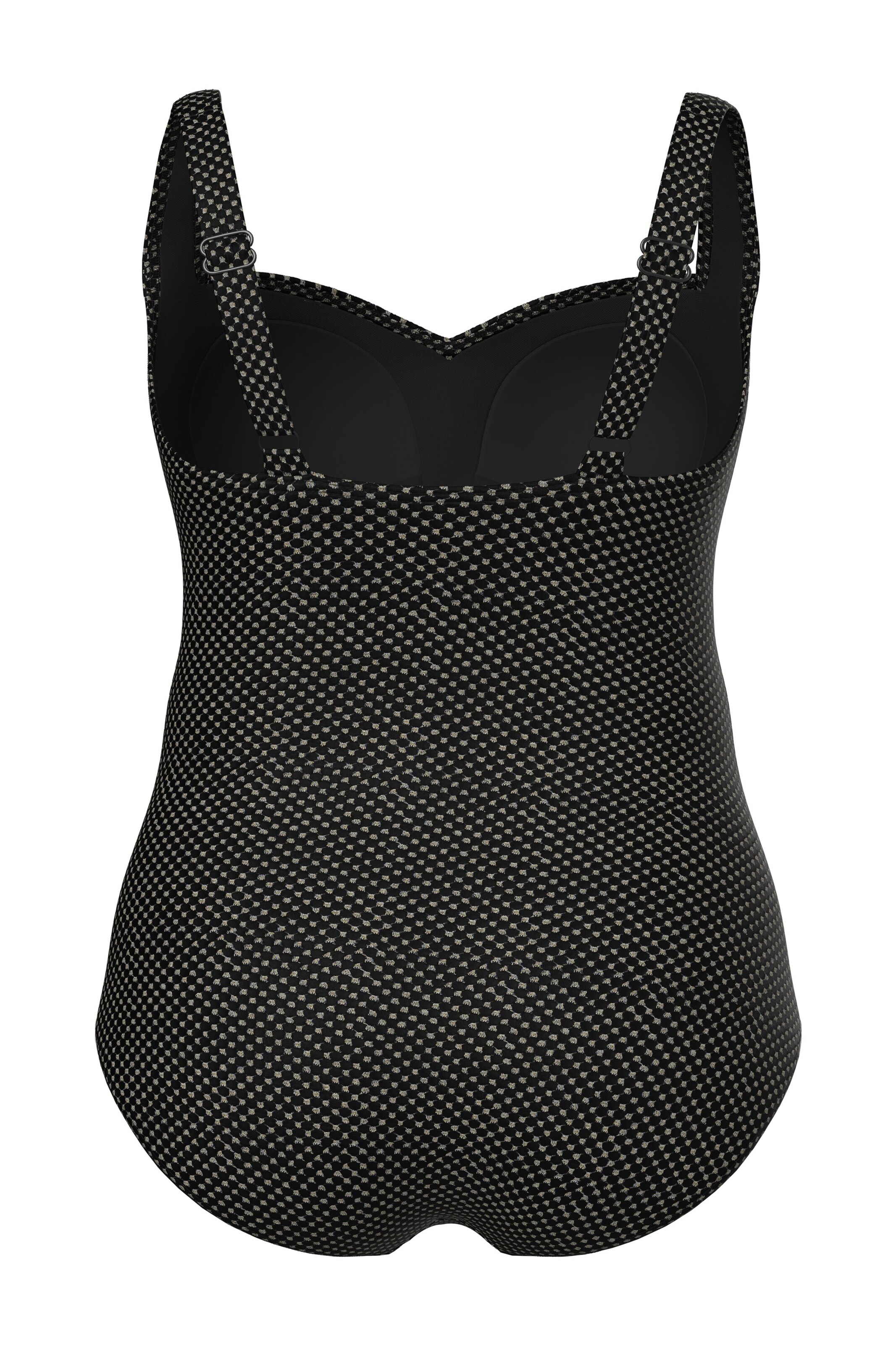 Ulla Popken Badpak in Zwart