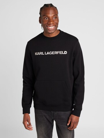 Karl Lagerfeld Sweatshirt in Zwart: voorkant