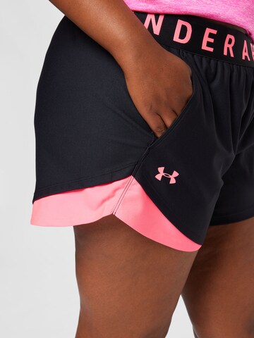 UNDER ARMOUR Regular Urheiluhousut 'Play Up' värissä musta