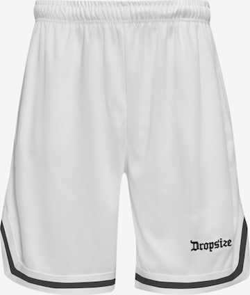 Dropsize Loose fit Pants in White: front