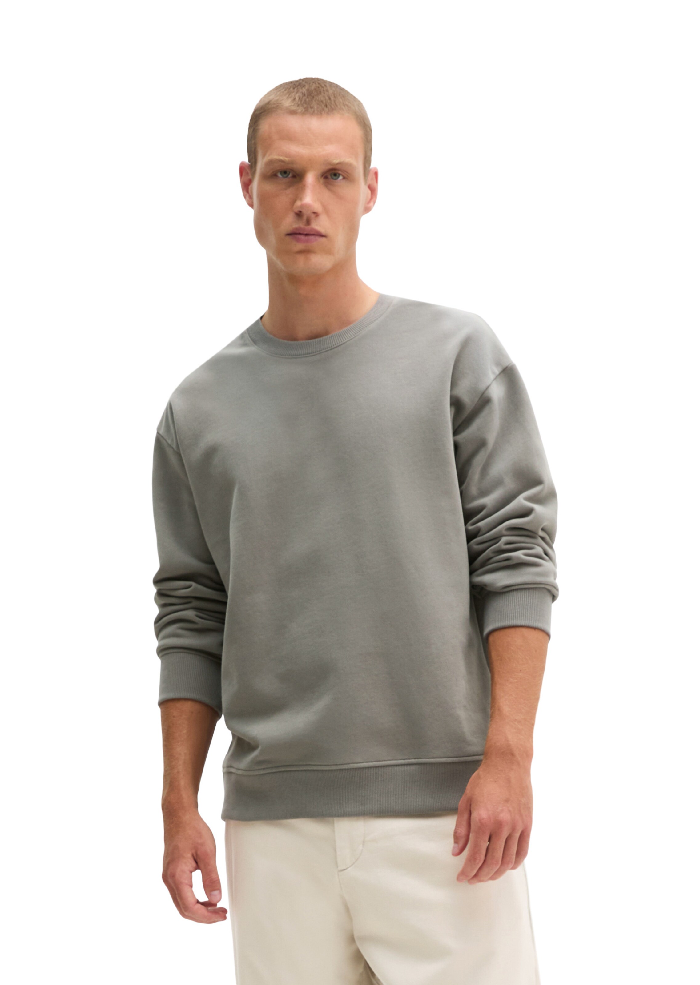Marc O'Polo Sweatshirt in Grey: front