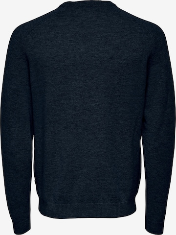 Only & Sons - Pullover 'Edward' em azul