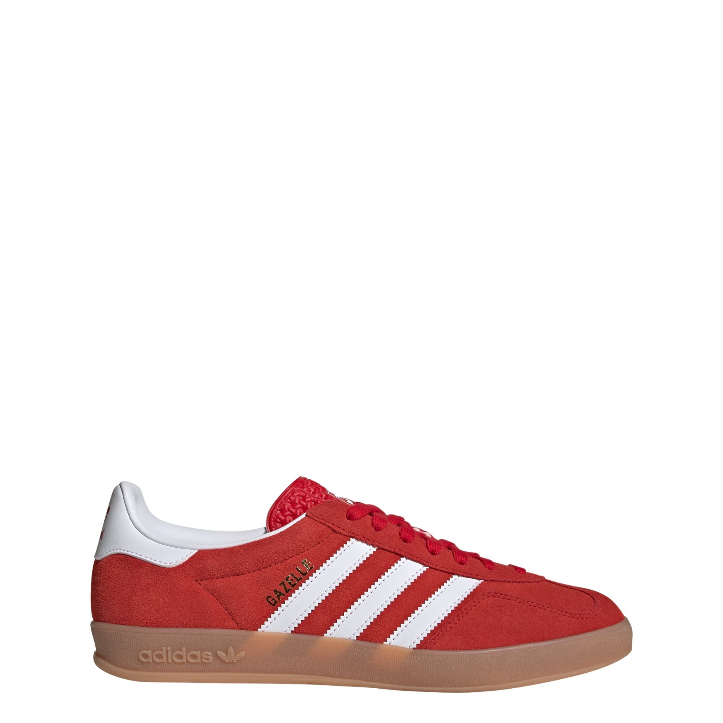 sarkans ADIDAS ORIGINALS Zemie brīvā laika apavi 'Gazelle'