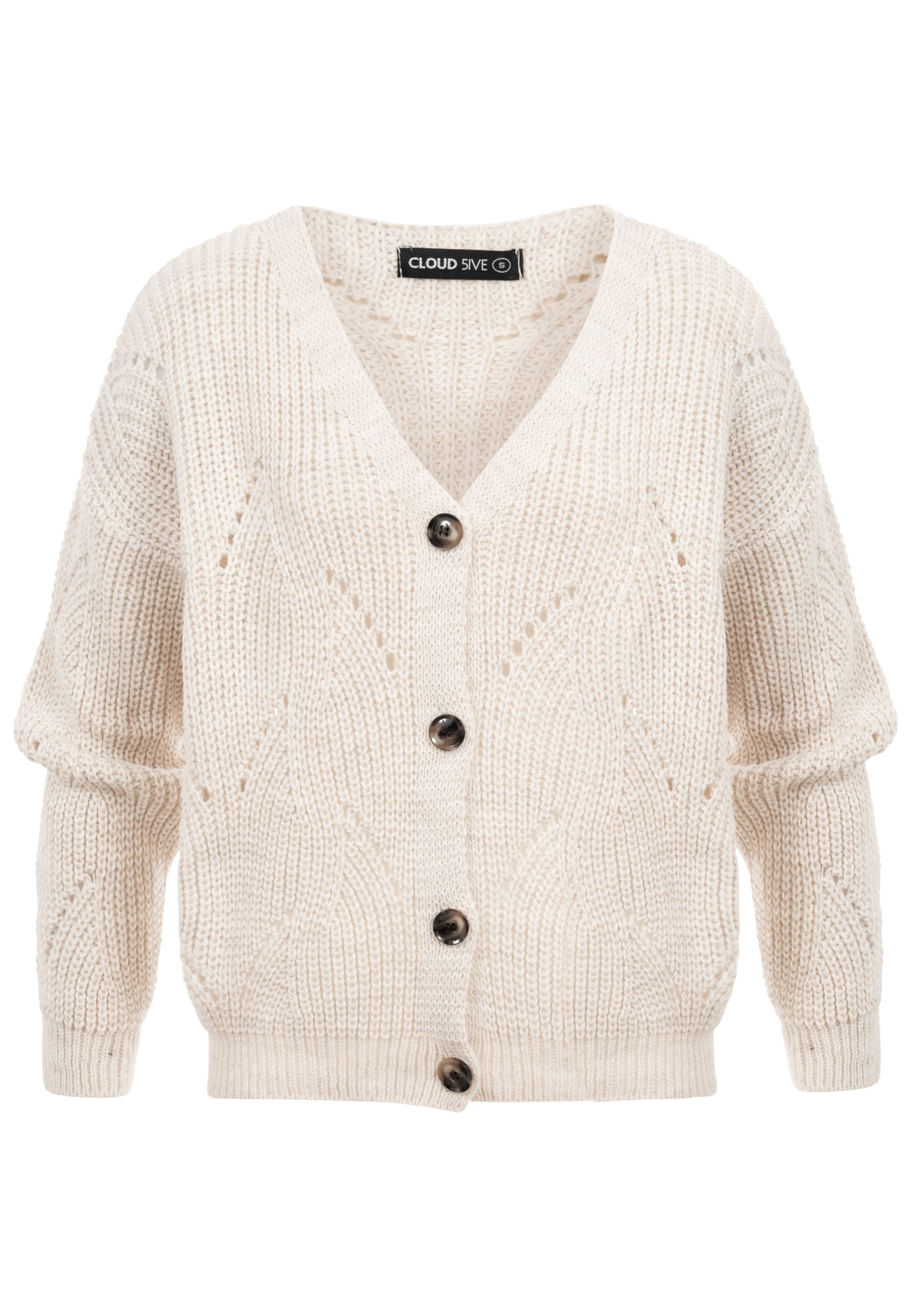 Cloud5ive Kardigan – béžová: přední strana