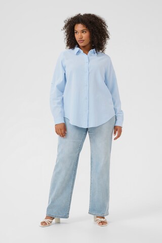 KAFFE CURVE Blouse 'KCNana' in Blue
