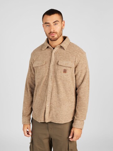 Coupe regular Chemise 'BOWERY' Brixton en beige : devant