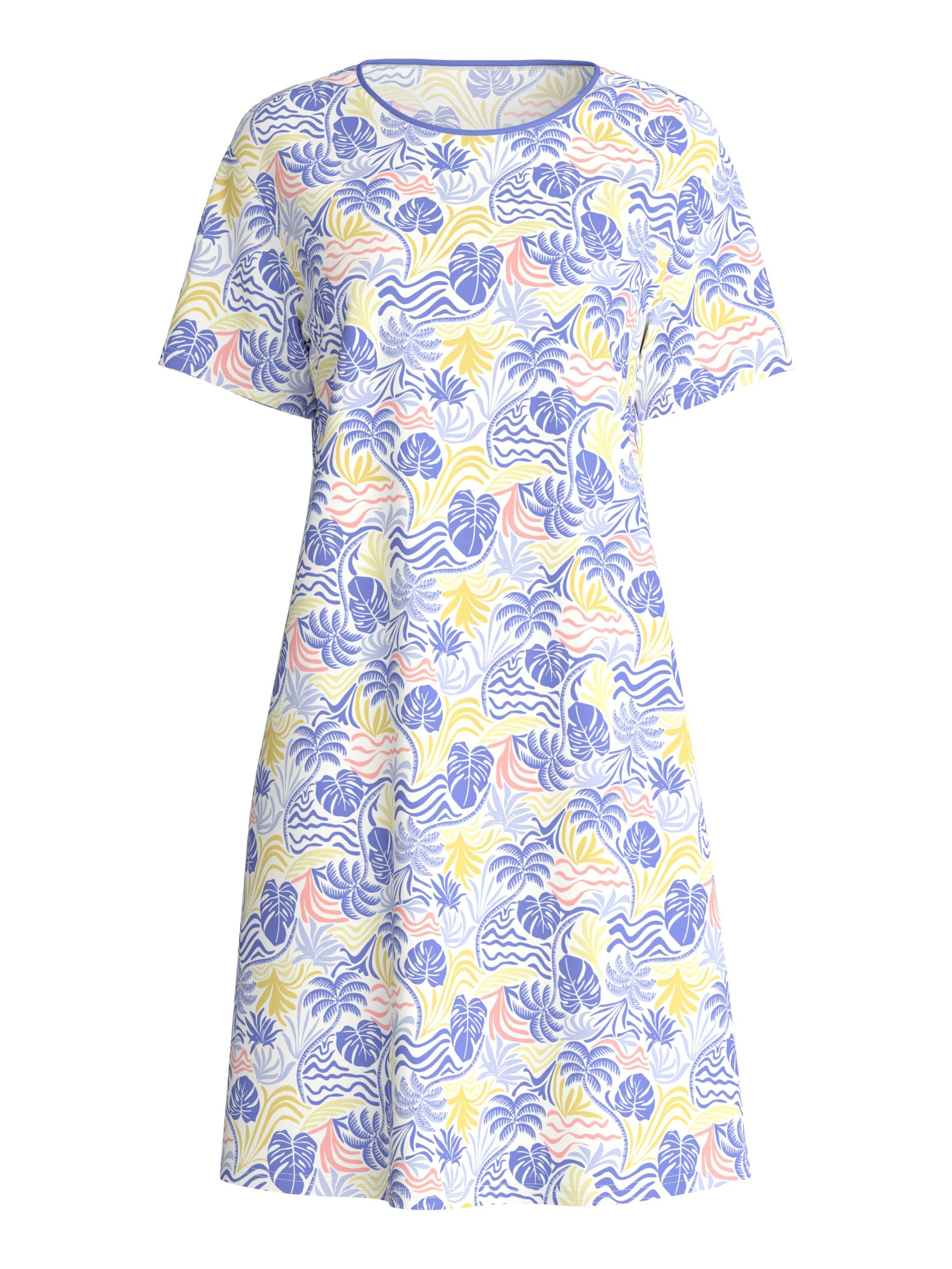Camicia da notte 'Coastal Dreams' di CALIDA in blu: frontale