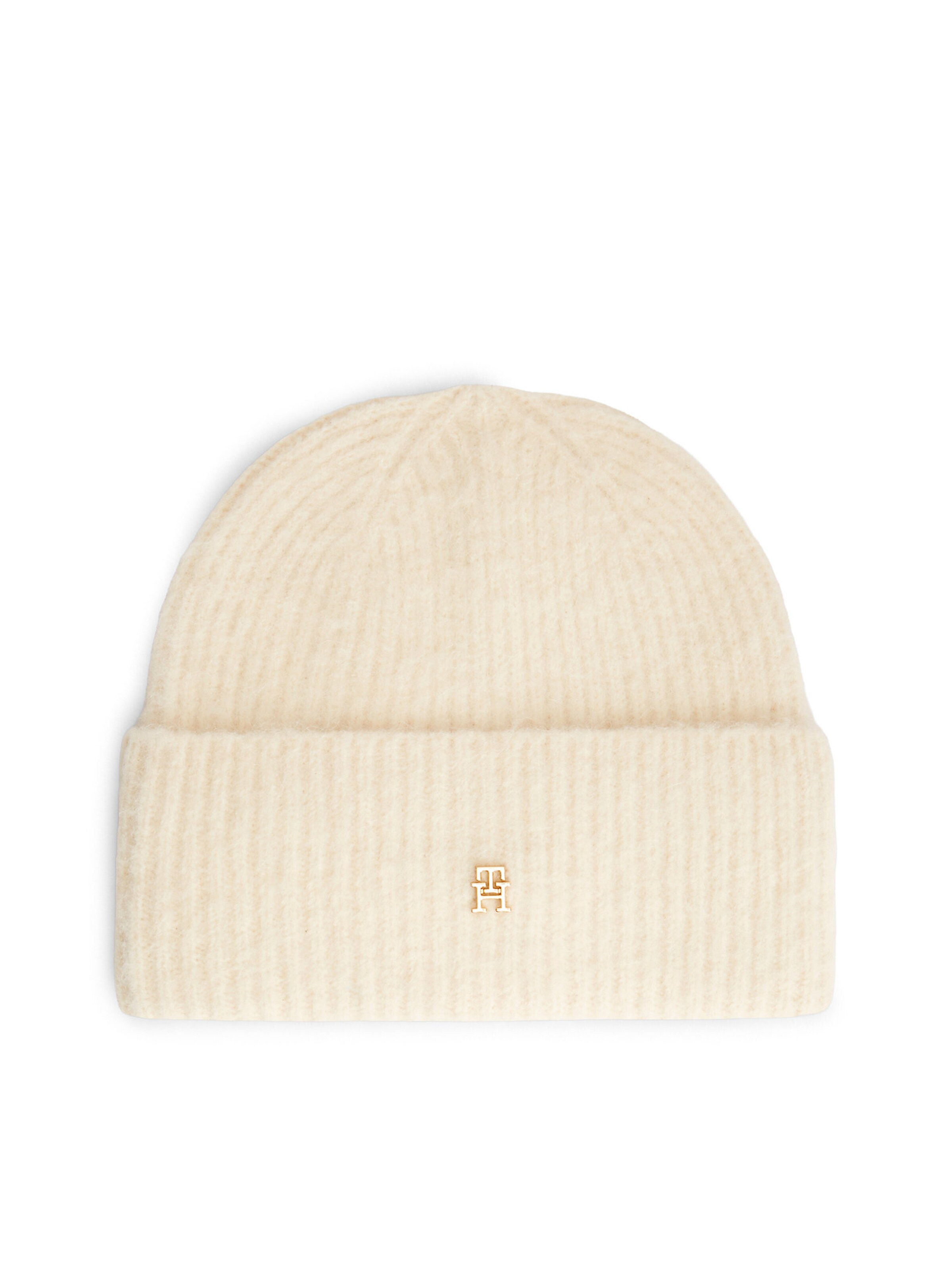 TOMMY HILFIGER Mütze 'Elevated Chic' in Beige: Vorderseite