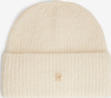 TOMMY HILFIGER Mütze 'Elevated Chic' in Beige: Vorderseite