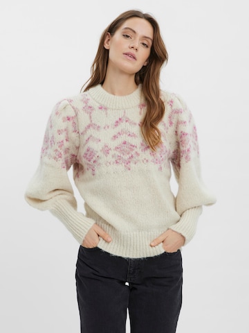 VERO MODA Sweater 'Diane' in Beige: front