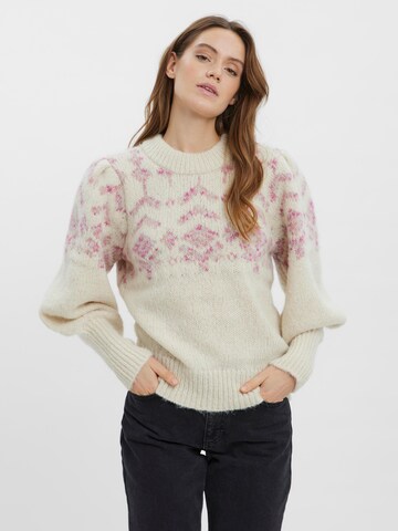 VERO MODA Sweater 'Diane' in Beige: front