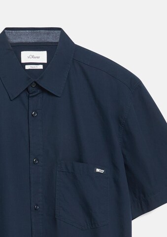 s.Oliver Regular fit Overhemd in Blauw