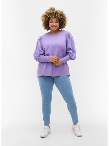 Zizzi Pullover in Lila