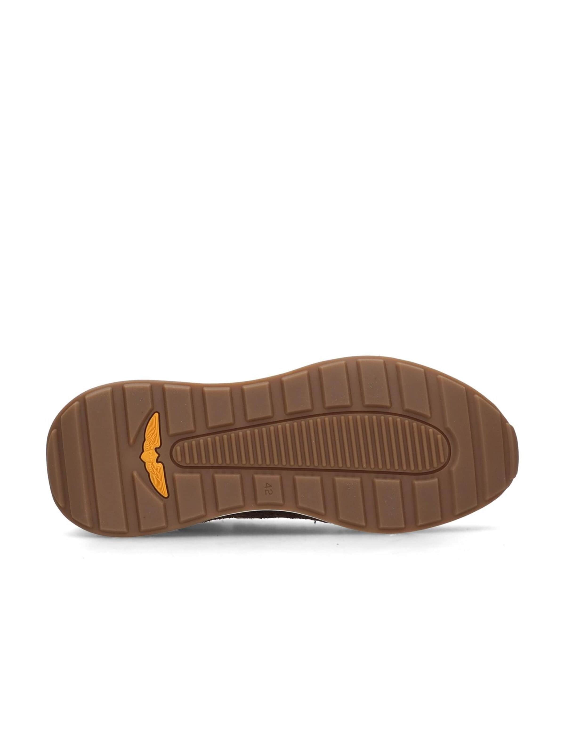 PME Legend Låg sneaker 'Latch sneaker in suede and nylon' i brun