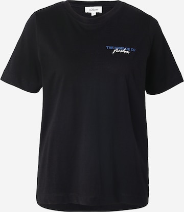 s.Oliver Shirt in Black: front