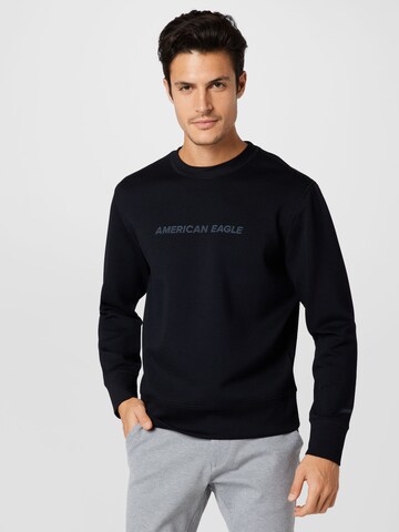 American Eagle Sweatshirt in Black: front