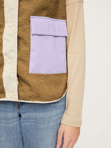 mazine Fellimitatweste ' Agate Vest ' in Beige