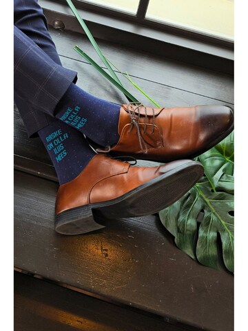 Sokisahtel Sokken 'TAAVI cotton socks for a handsome man' in Blauw: voorkant