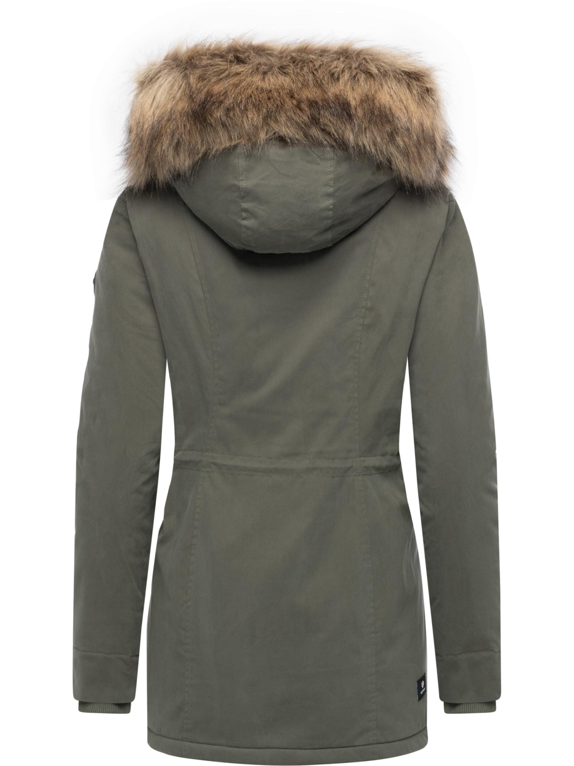 Ragwear Płaszcz zimowy 'Monadetta Youmodo' w kolorze zielony