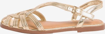 love & roses - Sandalias en oro: frente