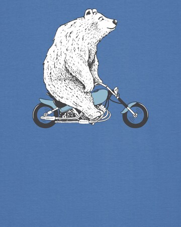 T-Shirt 'Bär auf Bike' Watapparel en bleu
