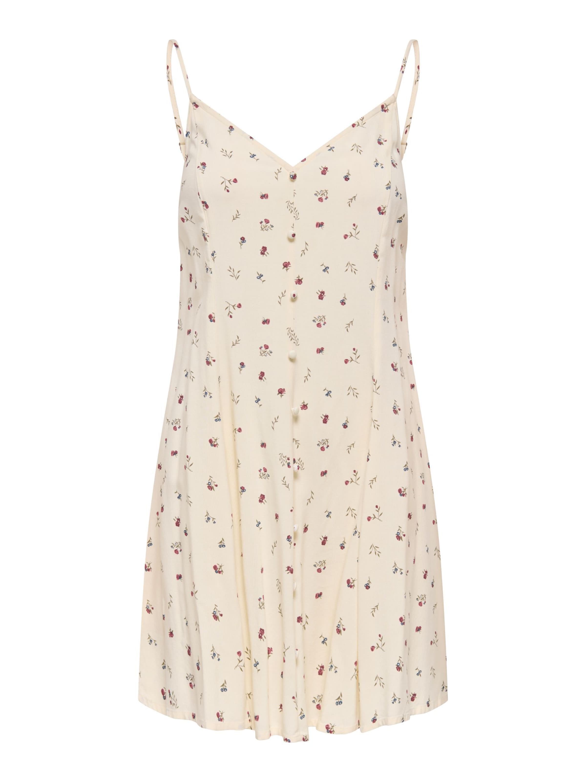 ONLY Robe 'ONLRilla' en beige / bleu marine / sapin / magenta, Vue avec produit