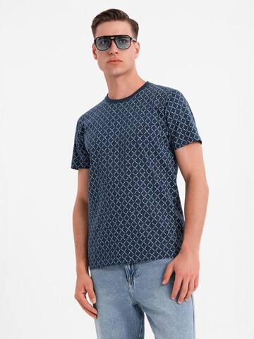 Ombre Shirt in Blauw: voorkant
