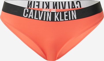 Calvin Klein Swimwear Bikini Bottoms in Orange: front