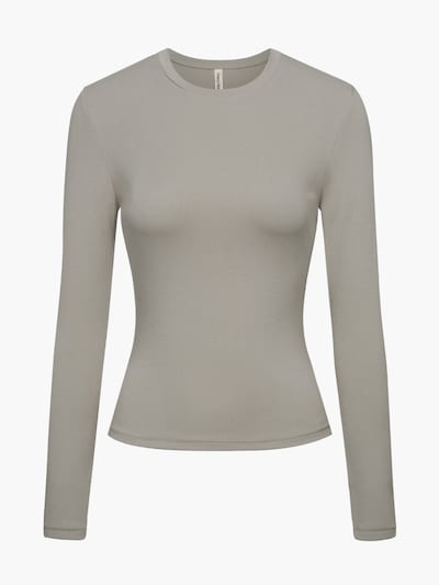 cfab (formerly creamy fabrics) Shirt 'Cotton Longsleeve' in Light grey, Item view
