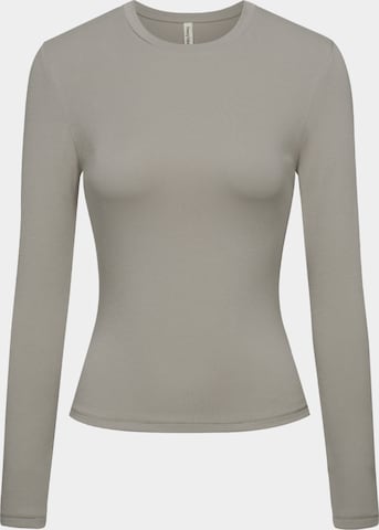 cfab (formerly creamy fabrics) Shirt 'Cotton Longsleeve' in Grau: Vorderseite