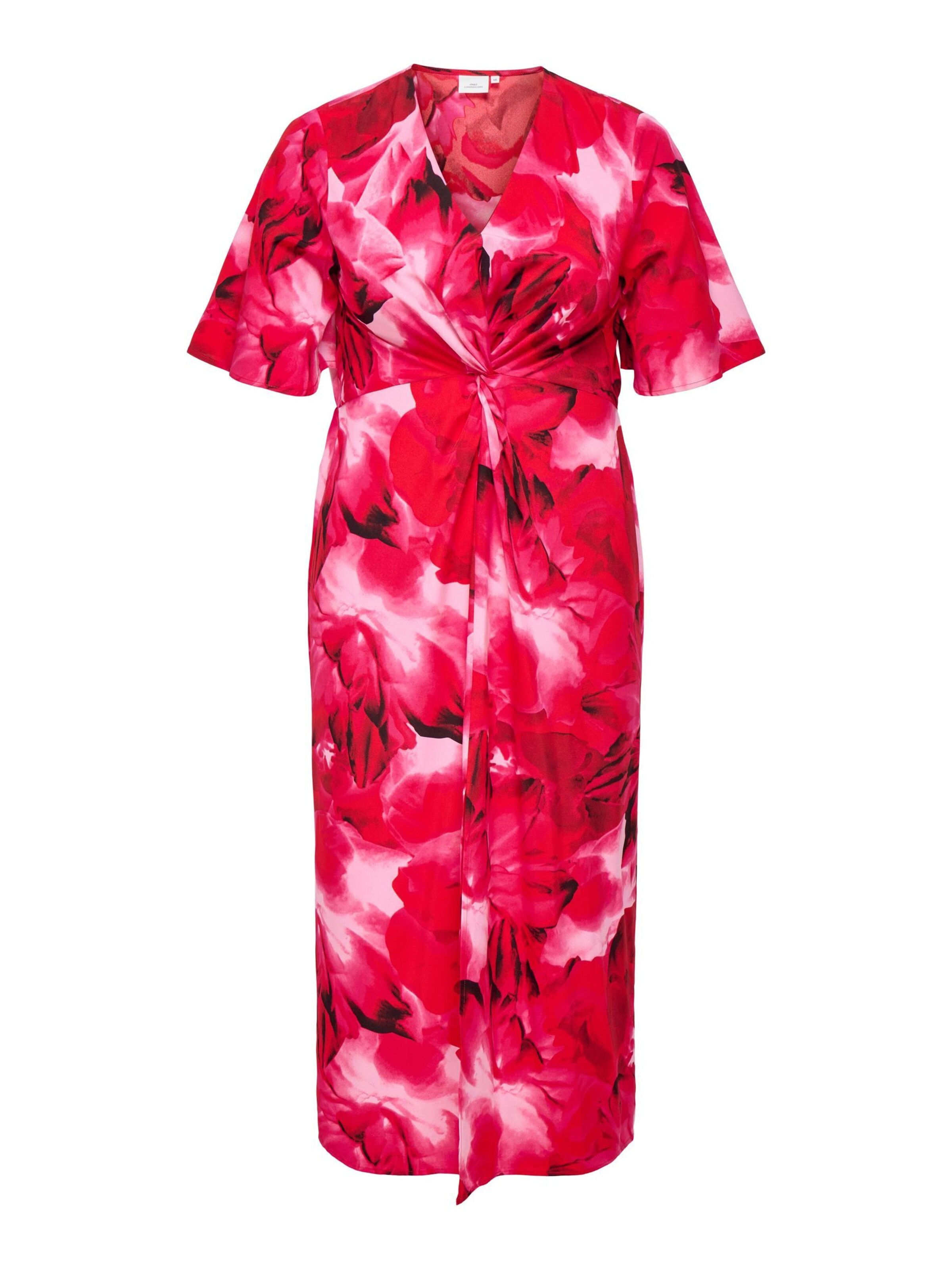 Abito 'CARRosal' di ONLY Carmakoma in rosso: frontale