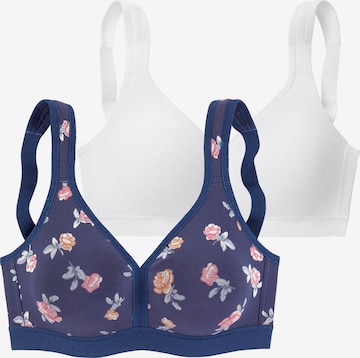 PETITE FLEUR Regular Bra in Blue: front