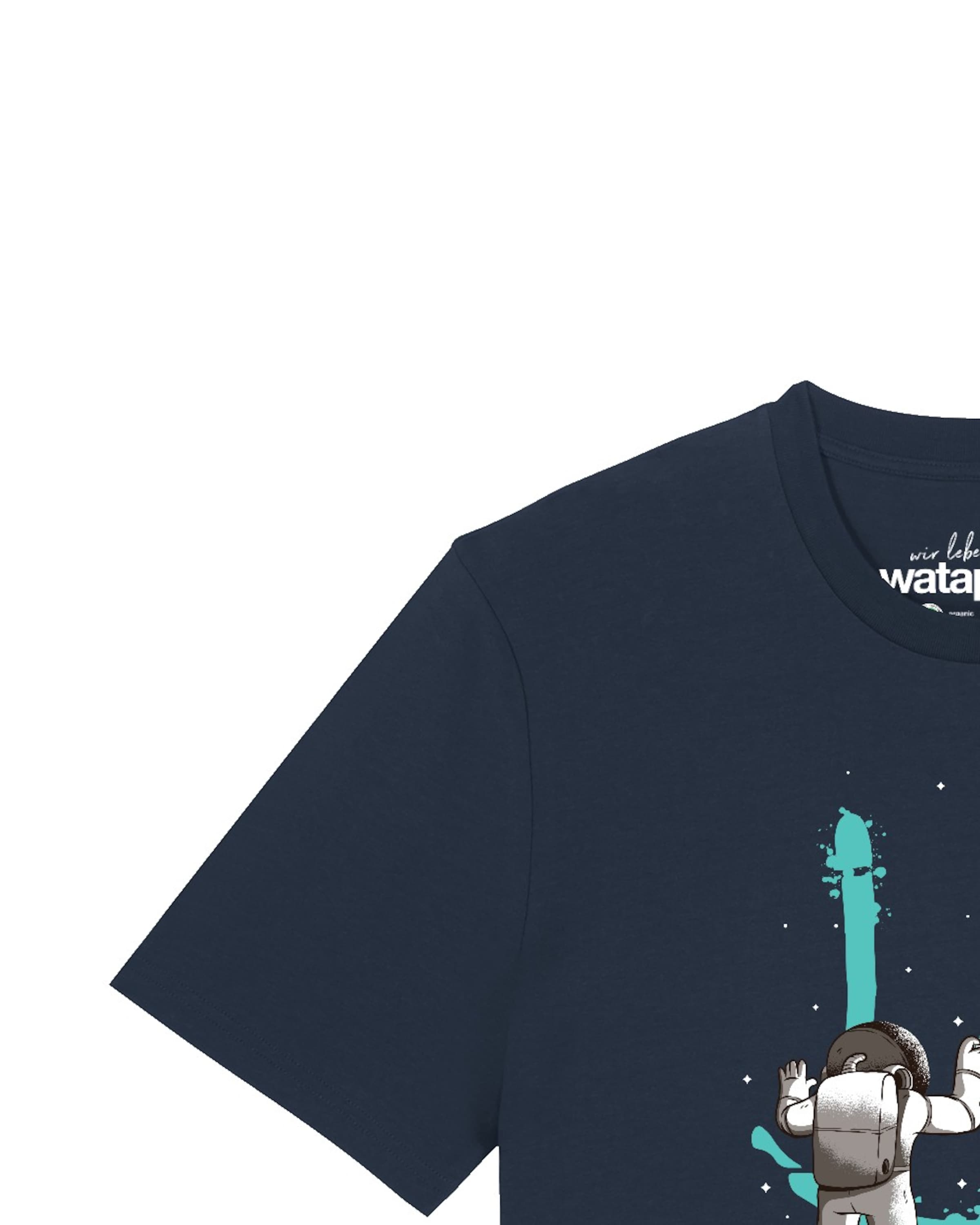 T-Shirt ' Graffiti Astronaut ' Watapparel en bleu