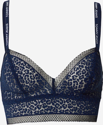 Tommy Jeans Bralette Bra in Blue: front