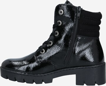 Rieker - Botines con cordones en negro