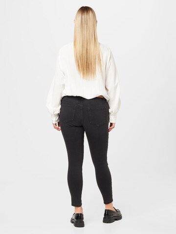 ONLY Carmakoma Skinny Jeans 'ANNA' in Schwarz