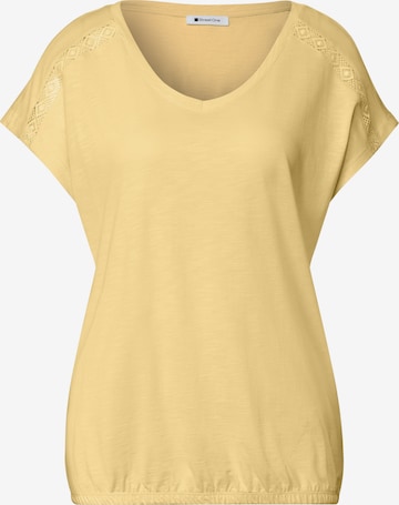 STREET ONE Shirt in Yellow: front