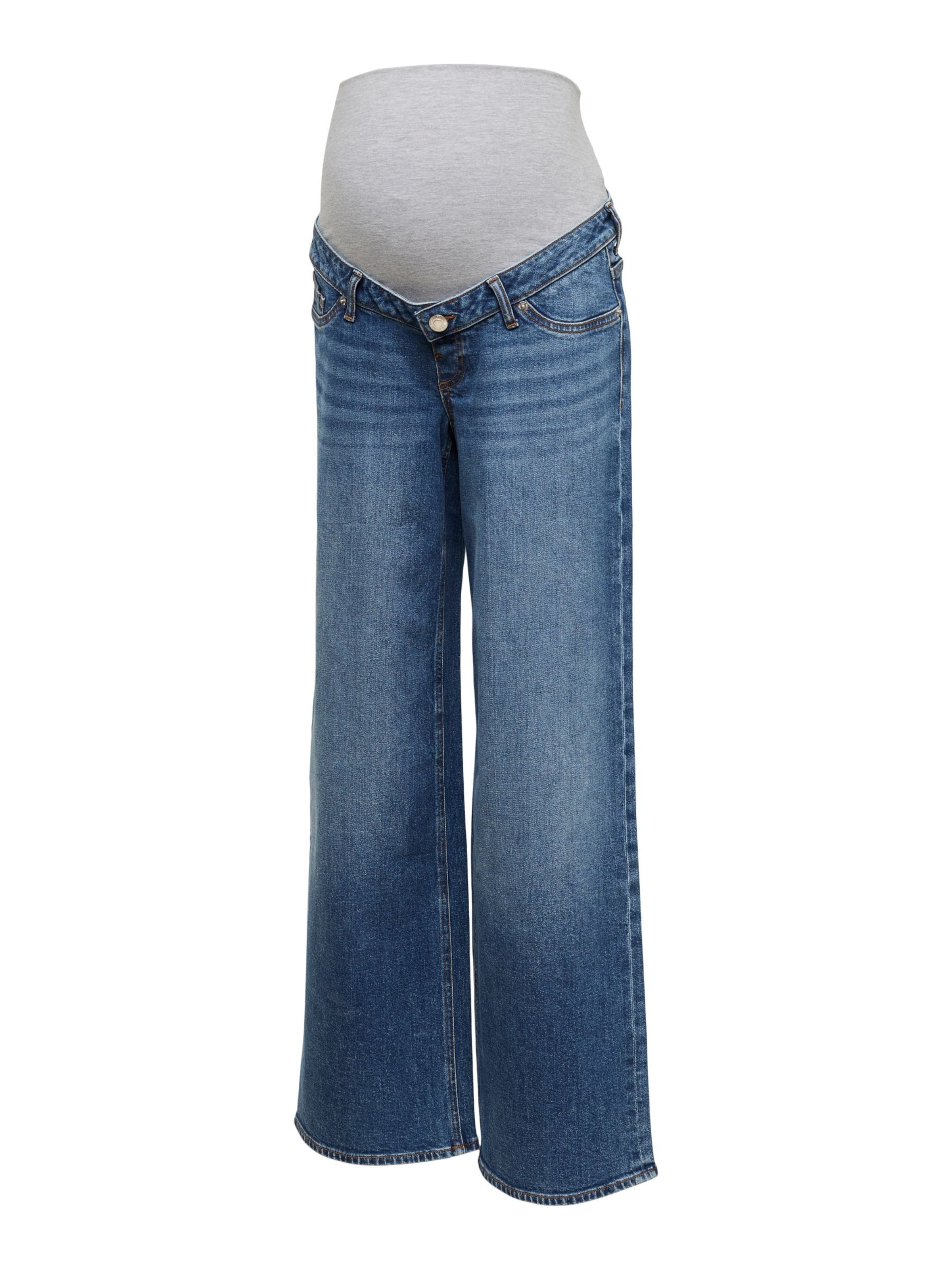 Wide Leg Jean Vero Moda Maternity en bleu : devant