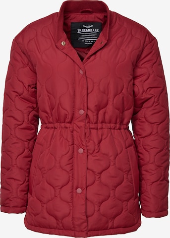 Threadbare Between-Season Jacket 'Juliet' in Red: front